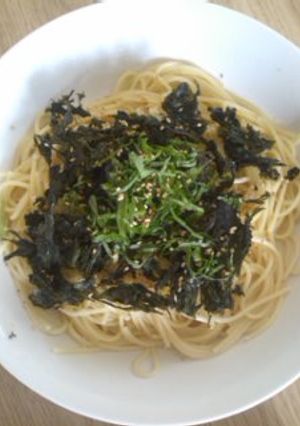 簡単！混ぜるだけ☆海苔と大葉のパスタ-レシピのメイン写真