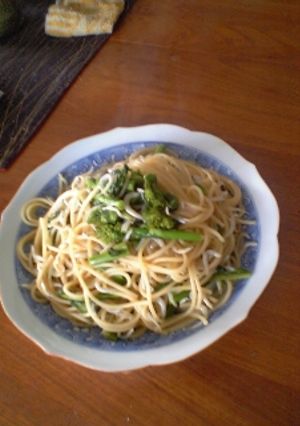 菜の花とジャコのパスタ-レシピのメイン写真