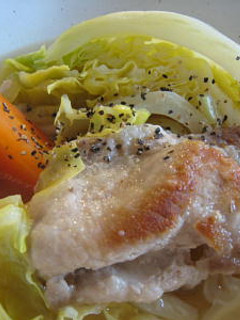 春キャベツと豚肉の洋風煮-レシピのメイン写真