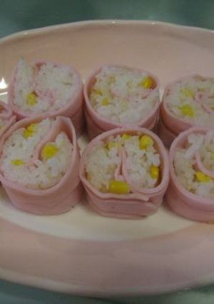 幼児食 ピンクのおにまき-レシピのメイン写真