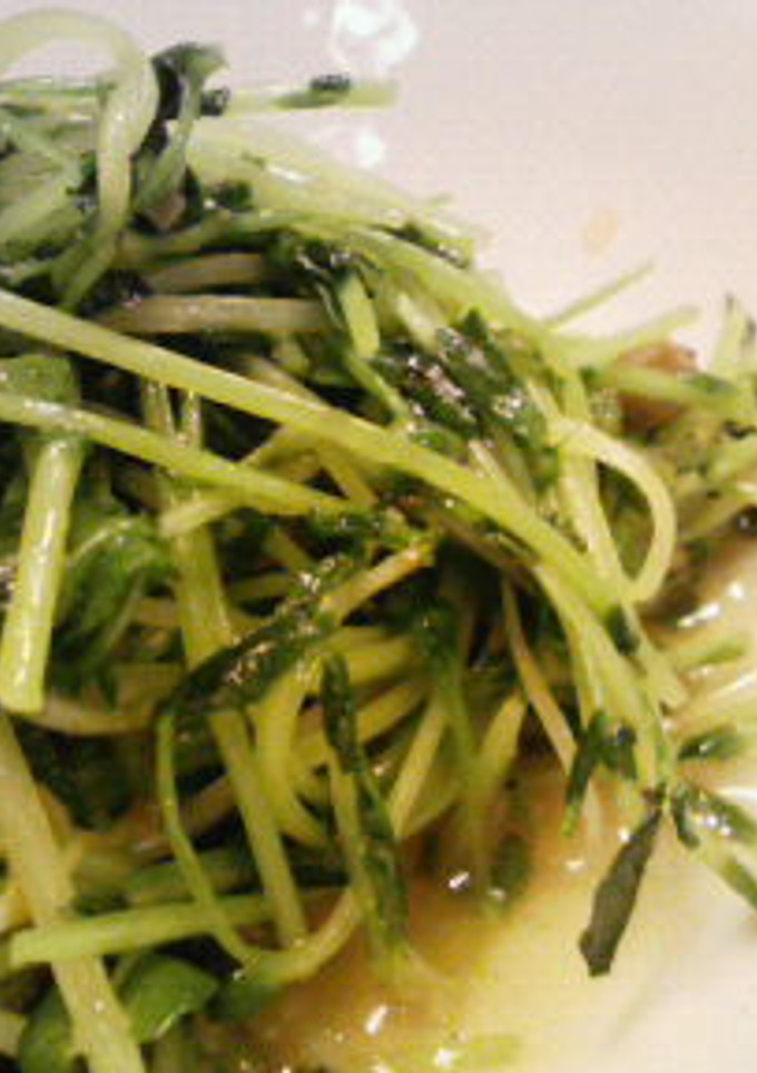 * 豆苗のにんにく炒め *-レシピのメイン写真
