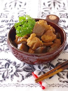 鶏肉とこんにゃくの味噌炒め-レシピのメイン写真