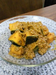 かぼちゃの胡麻マヨそぼろ煮-レシピのメイン写真
