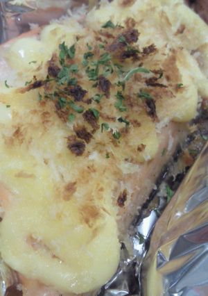 お弁当に☆鮭のマヨパン粉焼き！-レシピのメイン写真