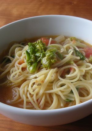 白菜とトマトのスープ風パスタ♪-レシピのメイン写真
