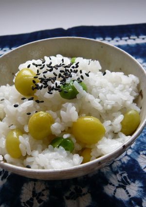 ほろ苦いのがたまらない ギンナンご飯 -レシピのメイン写真