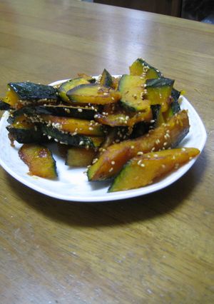 大学芋風　かぼちゃ炒め物-レシピのメイン写真