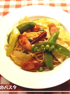 春キャベツと新玉葱✿アンチョビ醤油パスタ-レシピのメイン写真