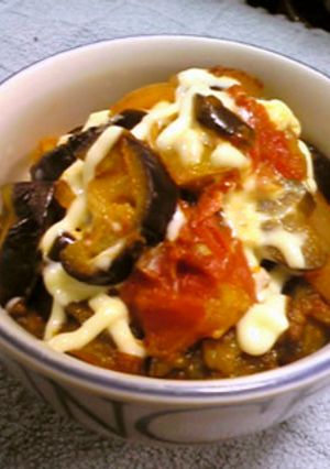 ヨーグルト・マヨネーズのラタトゥユ丼-レシピのメイン写真