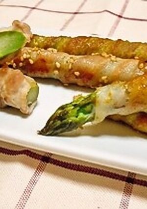 アスパラの豚バラ巻き　塩だれ＆カレーだれ-レシピのメイン写真