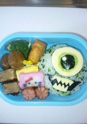キャラ弁　モンスターズインク マイク-レシピのメイン写真