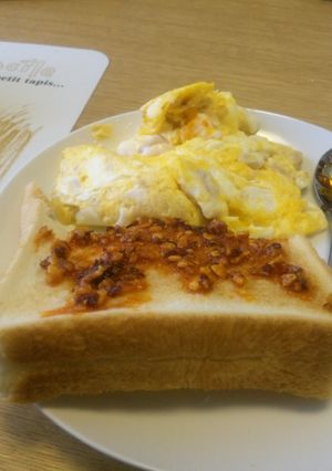 じゅわっとおいしい★簡単ラー油トースト-レシピのメイン写真