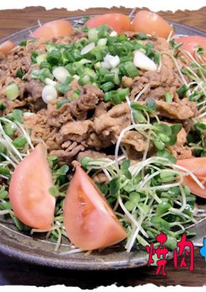 忙しい日の<焼肉サラダ盛り>♪-レシピのメイン写真