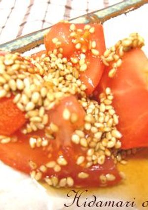 簡単！トマトの胡麻和え-レシピのメイン写真