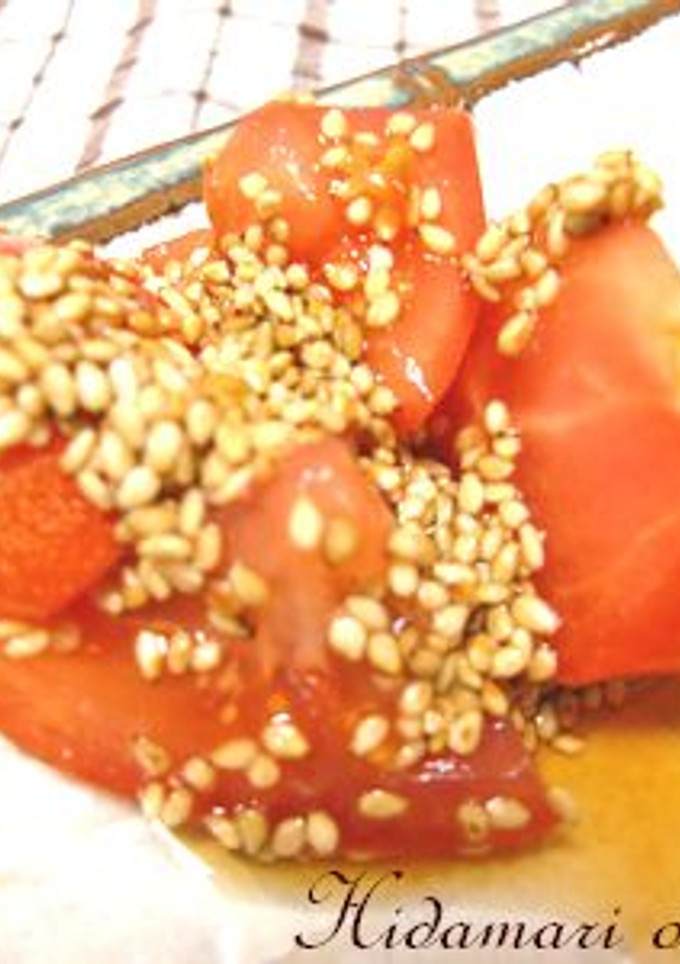 簡単！トマトの胡麻和え-レシピのメイン写真