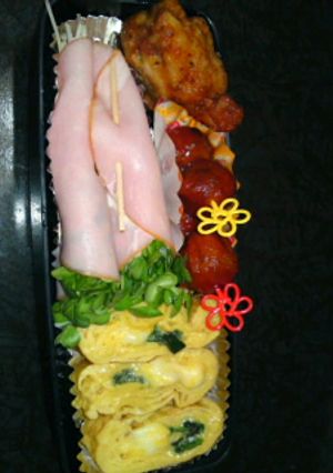 お弁当にホウレン草チーズ卵焼き-レシピのメイン写真