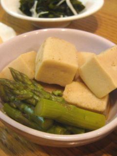 お袋の味✿高野豆腐とアスパラのさっと煮-レシピのメイン写真