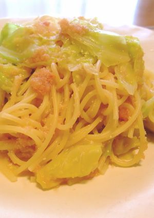 春キャベツと明太子のスパゲティ-レシピのメイン写真