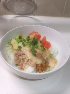 ランチに☆野菜タップリWネバネバ丼-レシピのメイン写真