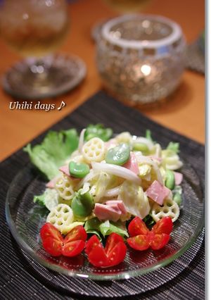 春野菜でさっぱりマカロニサラダ-レシピのメイン写真