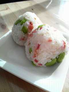 ベーコン枝豆おにぎり-レシピのメイン写真