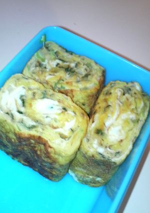お弁当に♪たまご焼きｉｎねぎしそ-レシピのメイン写真