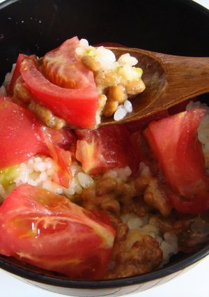 納豆作戦５　納豆トマト☆・”　●）-レシピのメイン写真