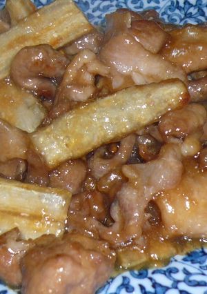 豚とごぼうの甘酢あん-レシピのメイン写真