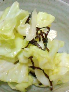 キャベツの塩昆布和え-レシピのメイン写真