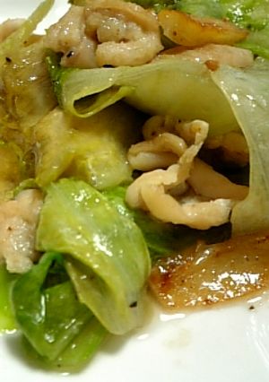 鶏皮とレタスのクレソル炒め-レシピのメイン写真