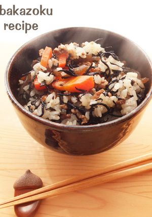 家の人気NO１★ひじき飯-レシピのメイン写真
