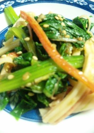 お弁当の彩りに！ほうれん草かにかまあえ-レシピのメイン写真