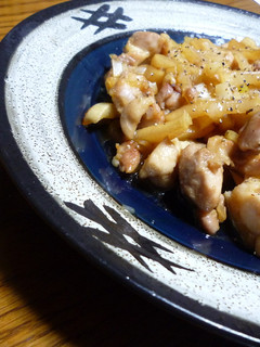鶏肉とシャキシャキ沢庵 しょうゆ味-レシピのメイン写真