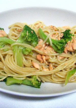 鮭の和風だしパスタ-レシピのメイン写真