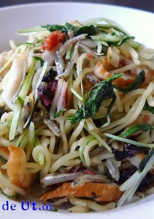 水菜のさっぱり梅ポン焼きそば-レシピのメイン写真