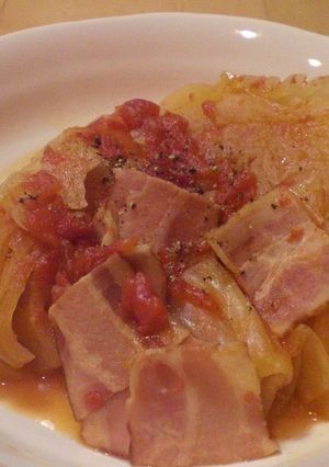 ☆まるごとキャベツのトマト煮☆-レシピのメイン写真