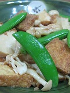 厚揚げときのこの辛子醤油炒め-レシピのメイン写真