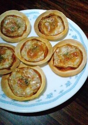 餃子の皮で♪簡単おいしい♪ミニピザ☆-レシピのメイン写真