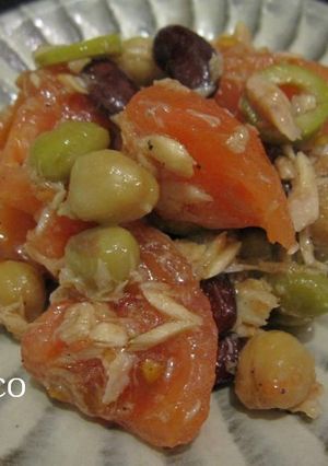 トマトと豆のツナサラダ-レシピのメイン写真