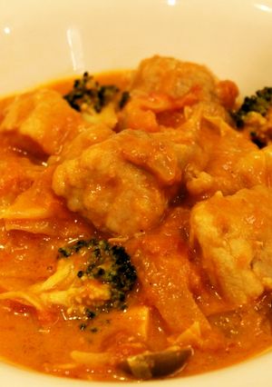 チキンとキャベツのトマトクリーム煮-レシピのメイン写真