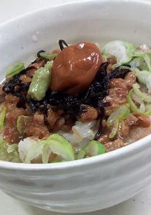 簡単！美味しい♪　ネバネバ納豆茶漬け-レシピのメイン写真