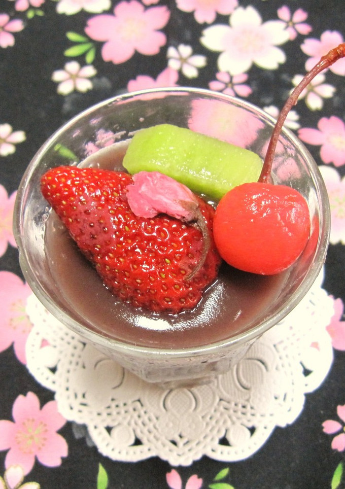 お花見弁当✿簡単！佐保姫の桜水羊羹✿-レシピのメイン写真