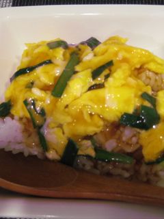 たまごとニラで♬スピードあんかけ丼風-レシピのメイン写真