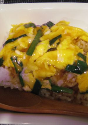 たまごとニラで♬スピードあんかけ丼風-レシピのメイン写真