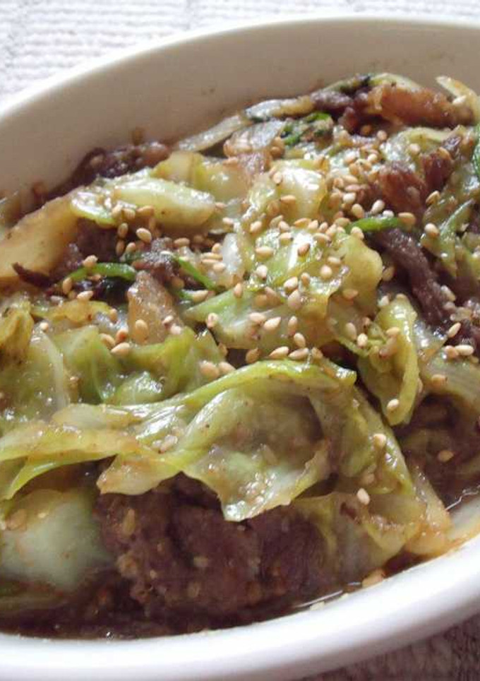 ♪春野菜と牛肉のごまだれ炒め♪-レシピのメイン写真