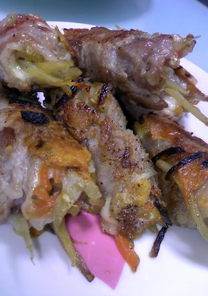 きんぴら＆チーズｄｅ肉巻きまっき～-レシピのメイン写真