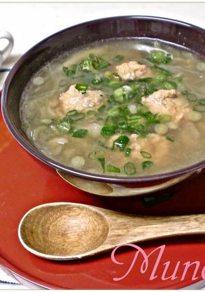 しっかりおかずになる鶏団子の春雨スープ✿-レシピのメイン写真