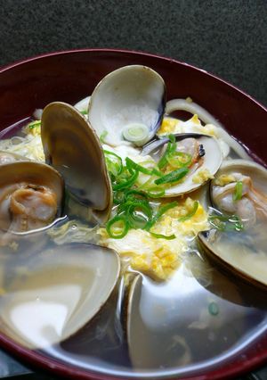 ハマグリの春うどん♪-レシピのメイン写真