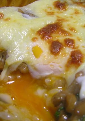 ランチに♫納豆ドリア風～柚子胡椒・海苔・梅干し入ってます^^＊-レシピのメイン写真
