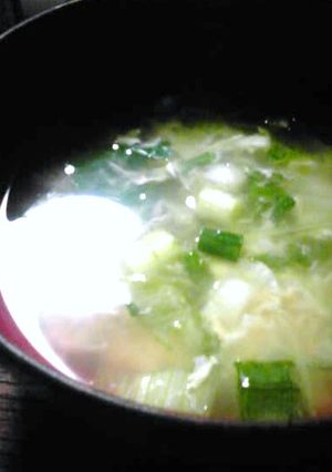 水菜のかき玉汁-レシピのメイン写真